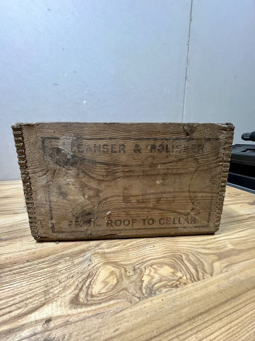 Skrzynia drewniana mydło VIM manufactured Lever Brothers 1911 /1914