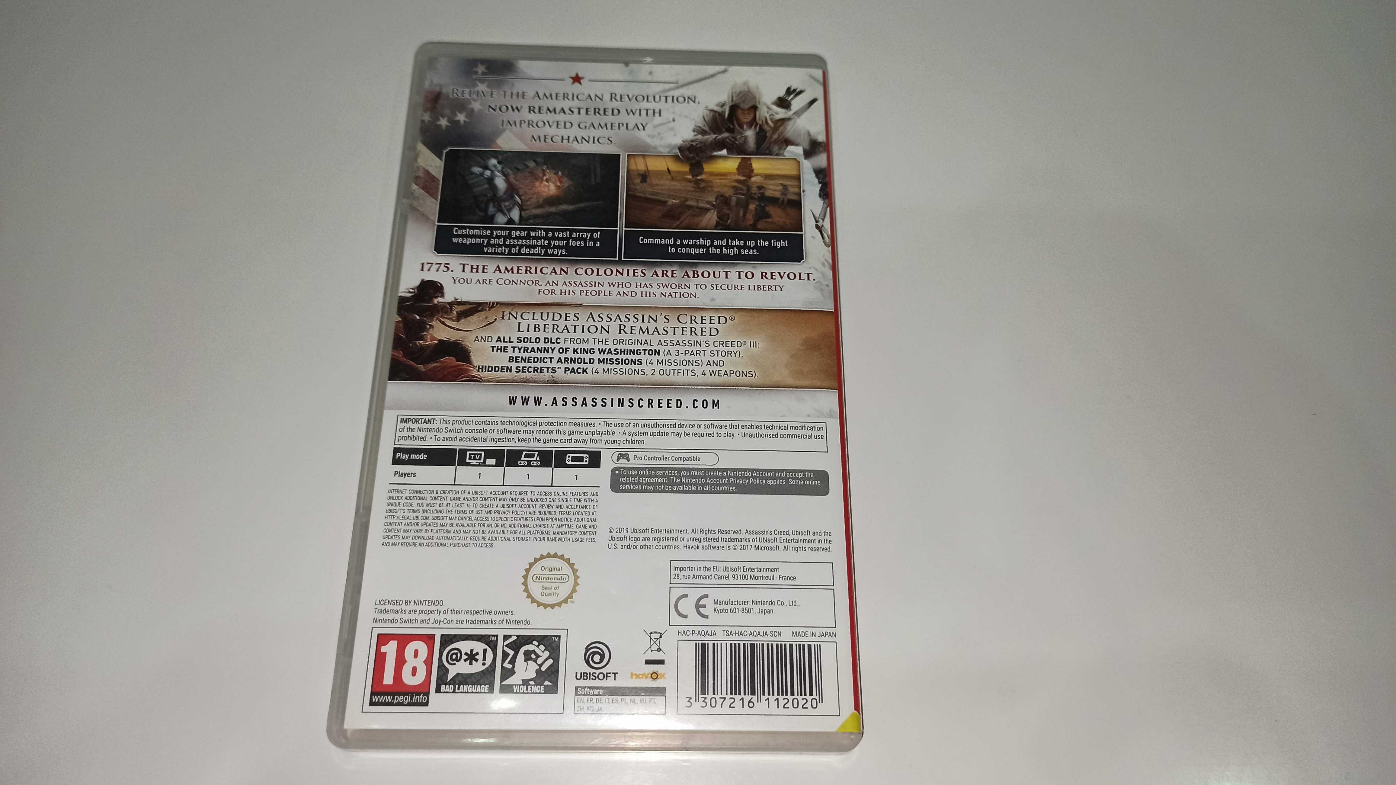 nintendo switch ASSASSIN’S CREED III REMASTERED PL zestaw 2 gier