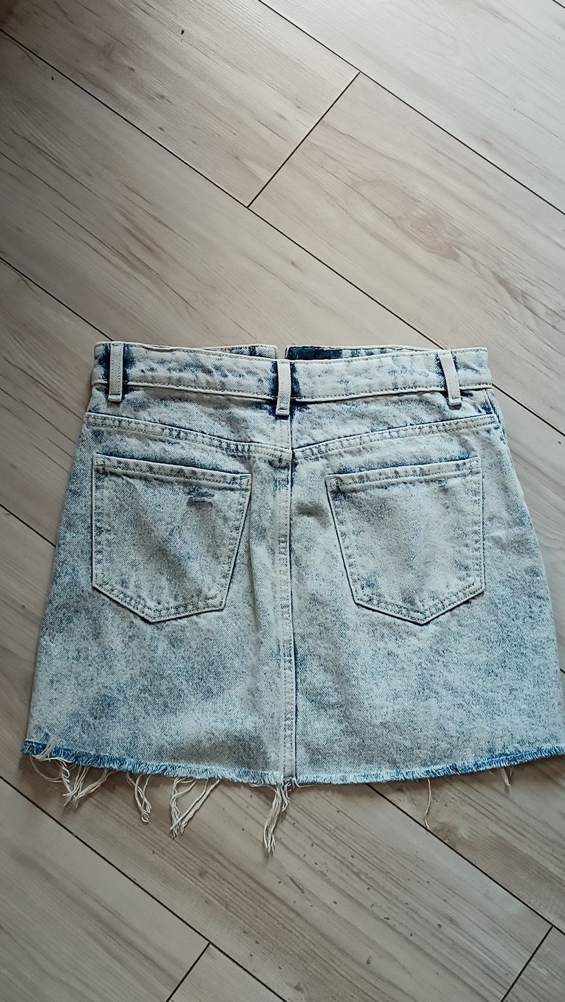 Mini spódnica jeansowa jasnoniebieska