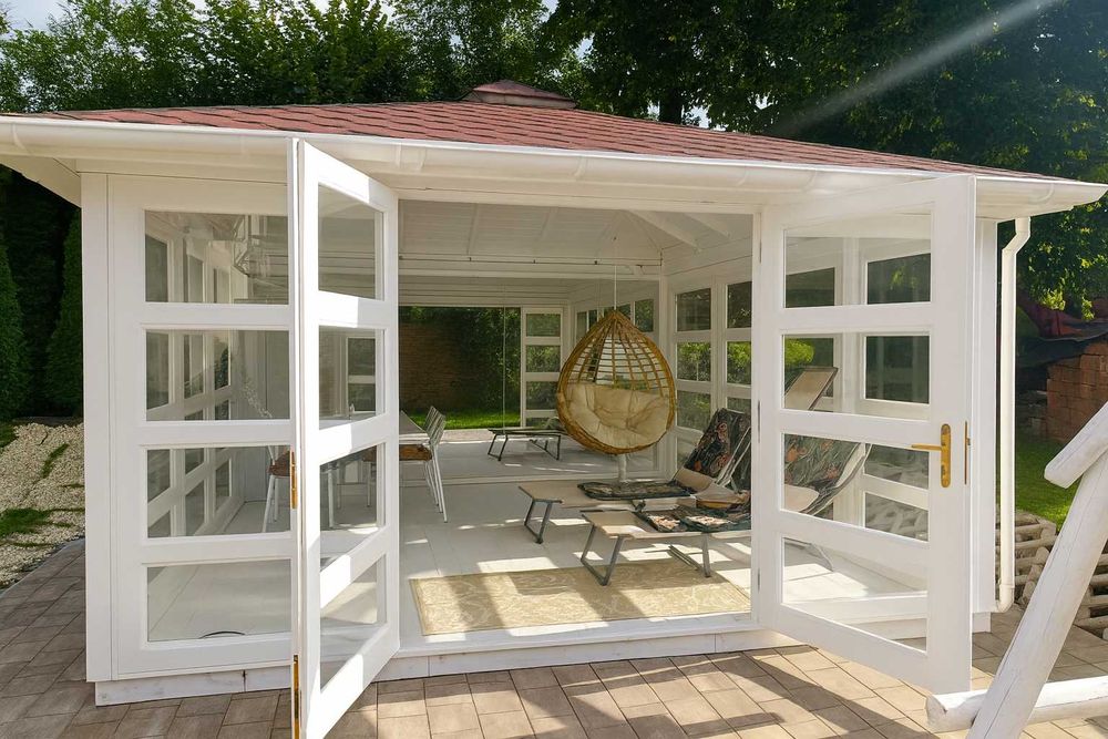 SZKLANA ALTANA 4x4 altana 4x3 domek 3x3 biuro 4x4 altanka 5x5 MDN10B