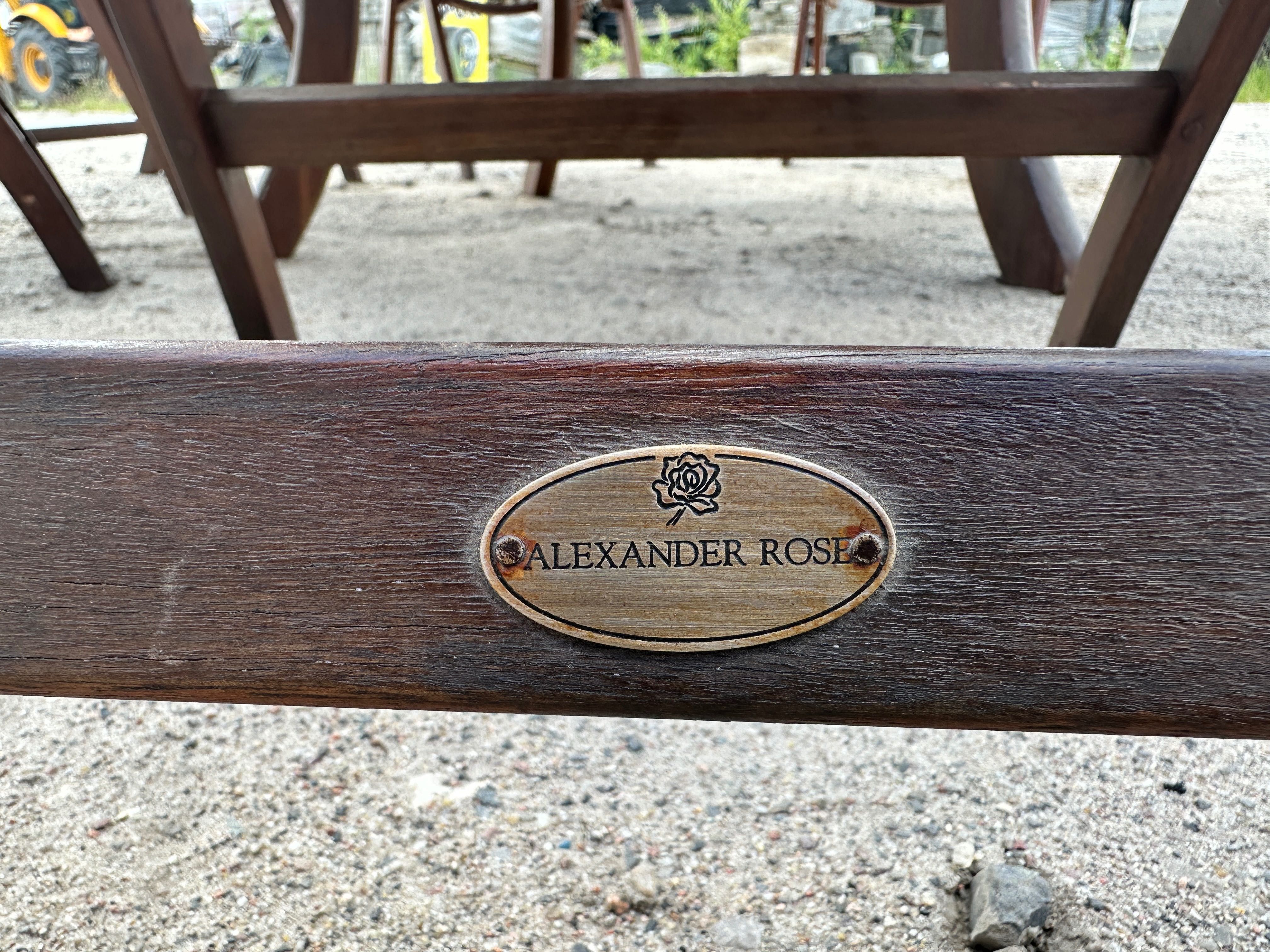 Alexander Rose - Zestaw Luksusowych drewnianych mebli ogrodowych - TEK