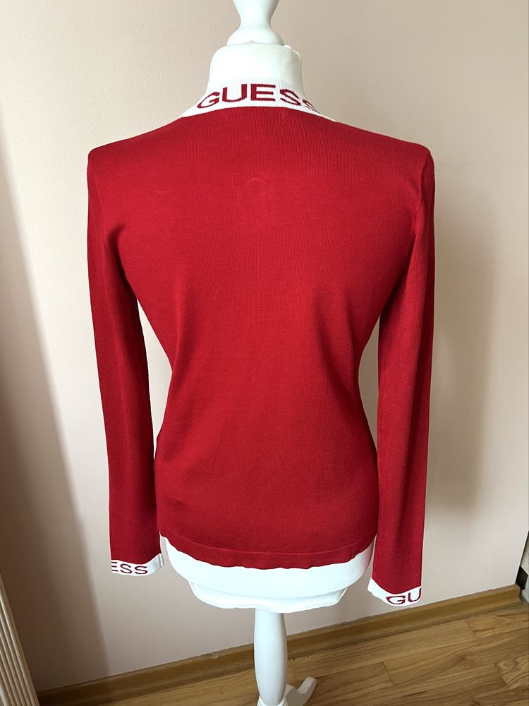 Sweter sweterek na suwak obcisly dopasowany na jesień zimę vintage