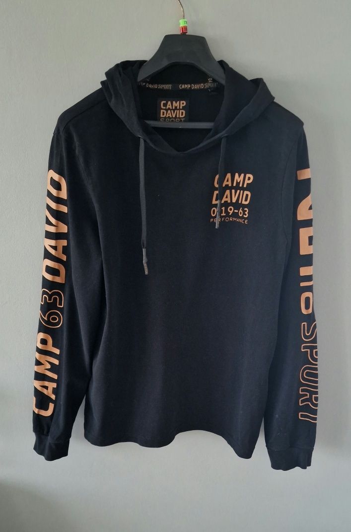 Bluza bawełniana  z kapturem Camp David