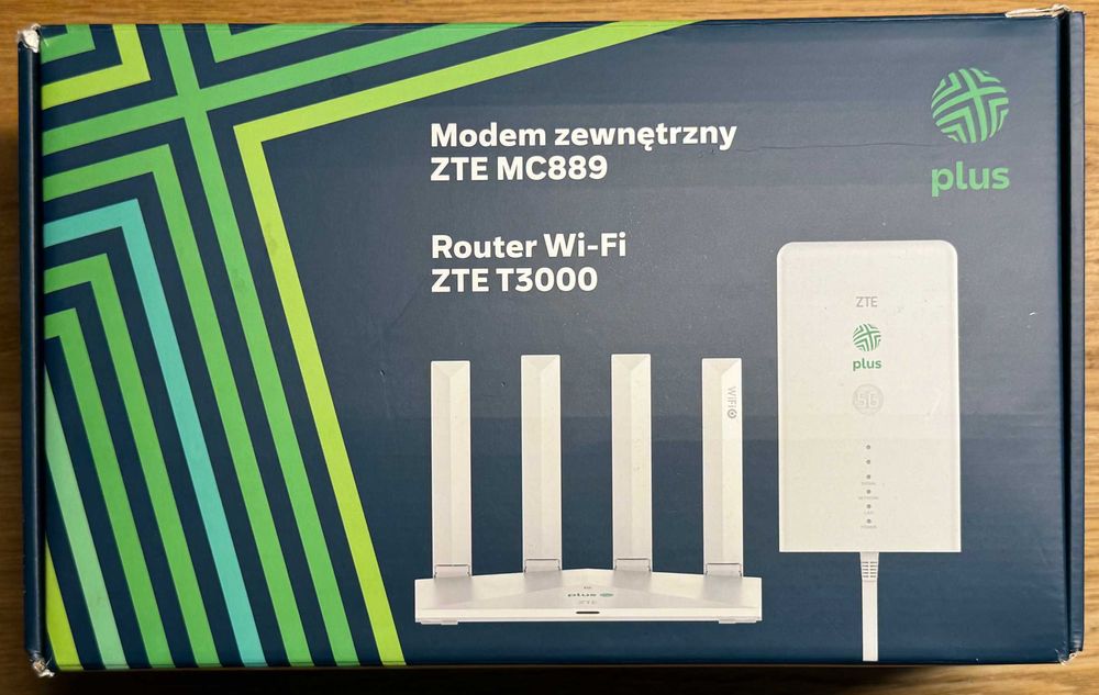 Router zewnętrzny POE 5G  ZTE MC889 + WiFi T3000. 2,7Gb/s. Bez SimLock