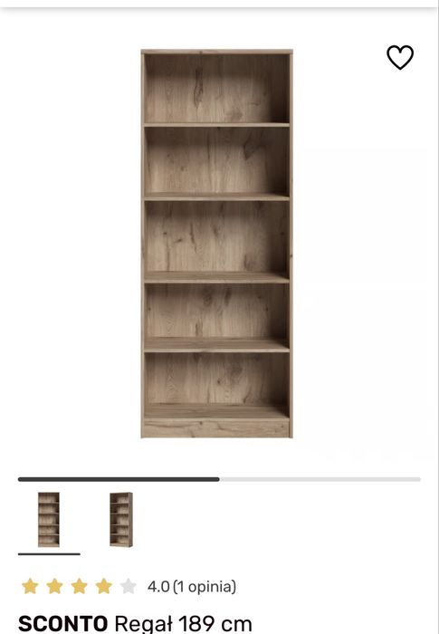 Regał z półkami – kolekcja SCONTO