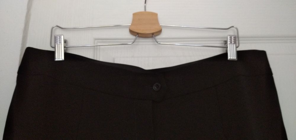 Nowe długie spodnie plus size (około 46 48 50 ) czarne pięknie uszyte!