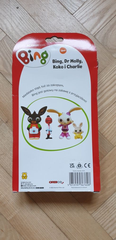 Zestaw Bing, Dr Molly, Koko i Charlie - figurki dla dzieci