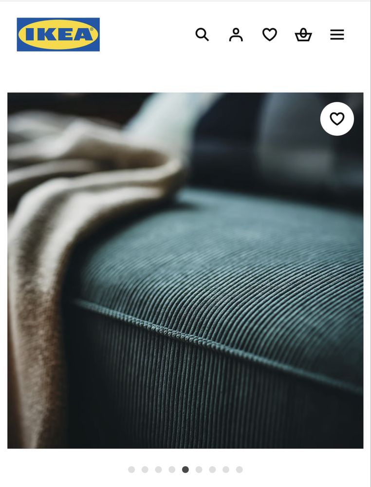 Sofá IKEA KIVIK azul - disponível a partir de 14 de setembro
