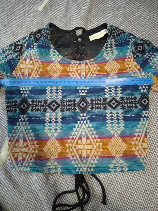 Вінтажний топ кофтинка у стилі бохо / етно