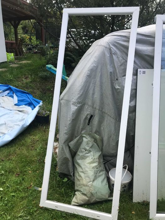 Okna plastikowe używane białe