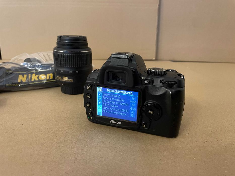 Lustrzanka Nikon D60 + obiektyw DX 18-55 j. Nowa Legendarna Gwarancja