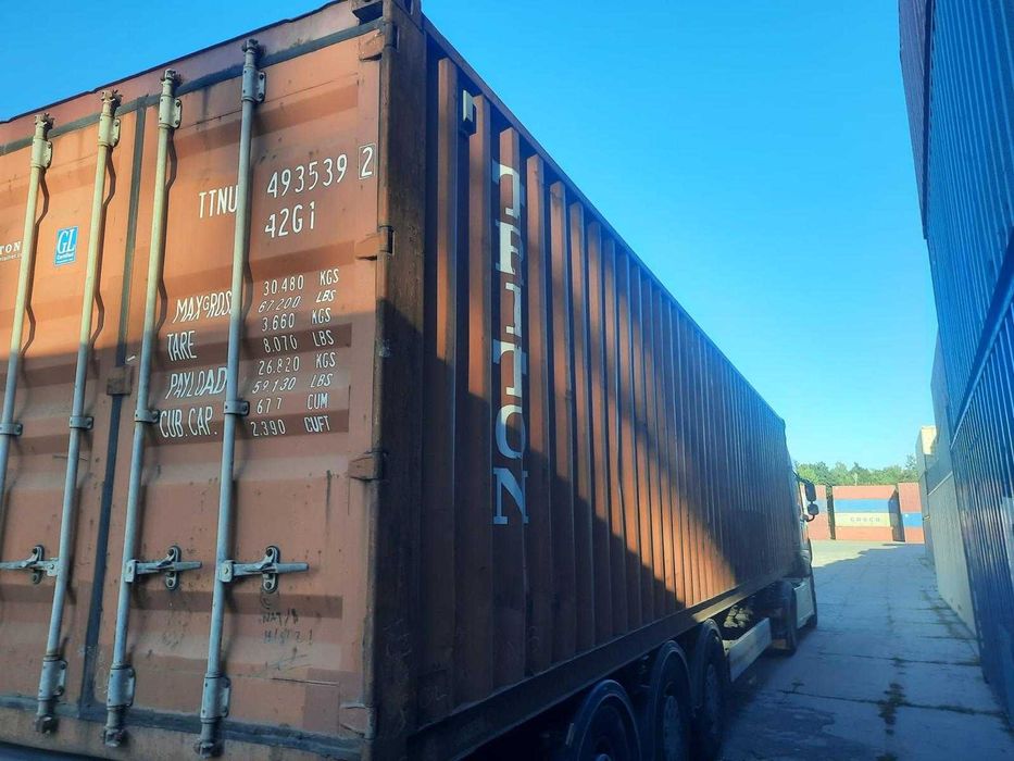 Kontener Morski 40HC Magazynowy 12x2,5x2,6 + Transport HDS