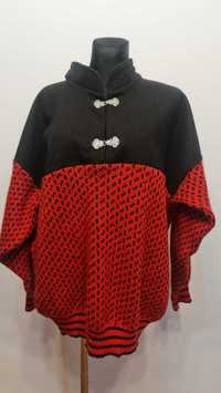1135b Męski Wełniany Norweski sweter Fanna Knit rozmiar L