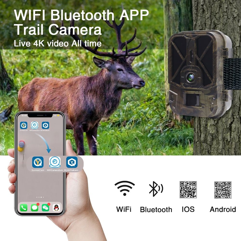 Camara de Caça - WiFi - Bateria de Lítio