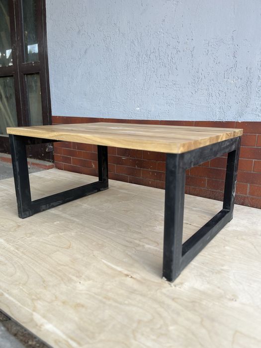 Ława dębowa 90x65, nogi metalowe