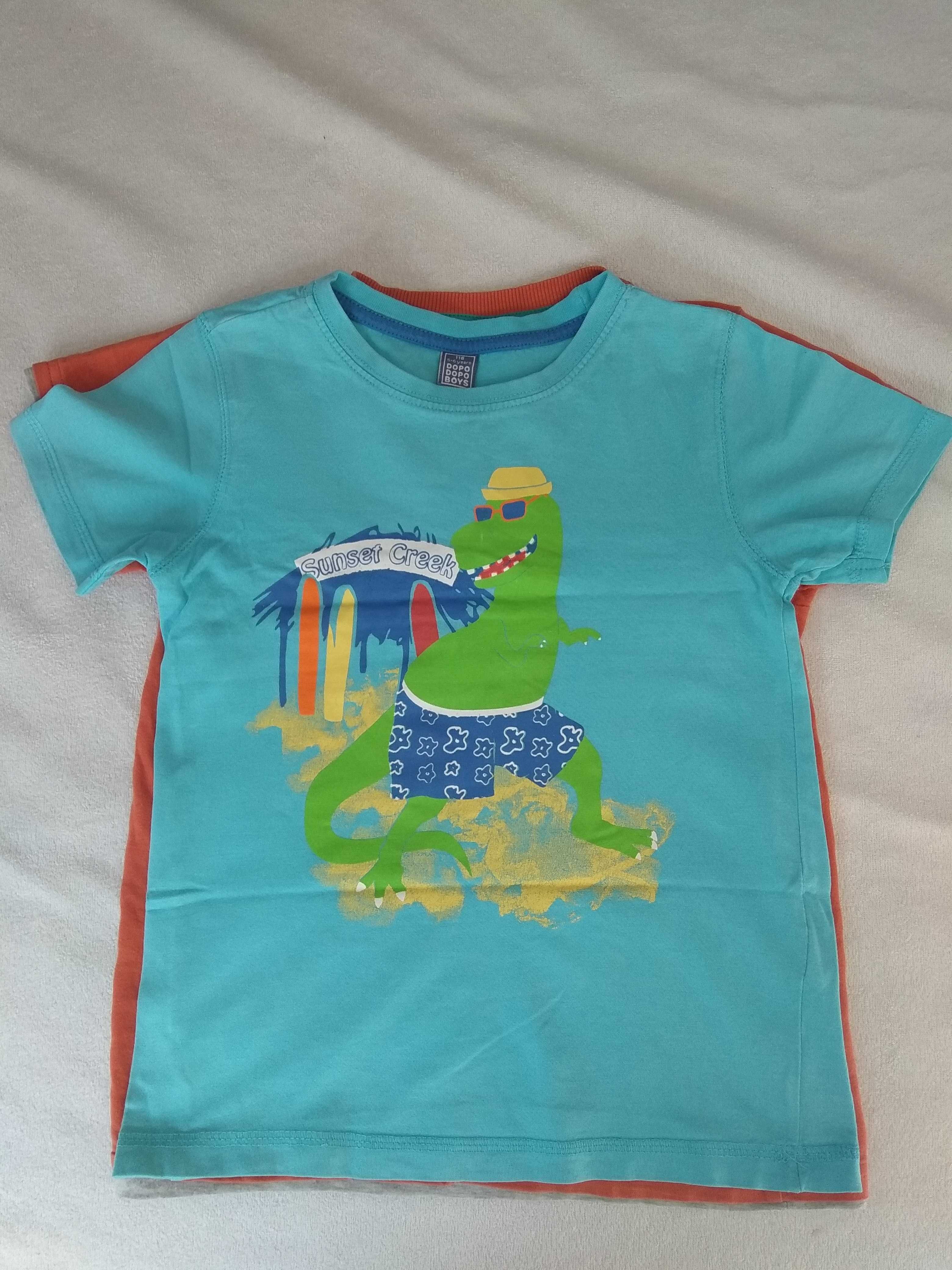 2 koszulki t-shirty 116/122 super! Komplet