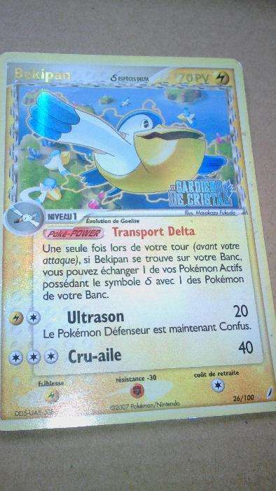 Várias Cartas Pokémon 1995/2007/2009