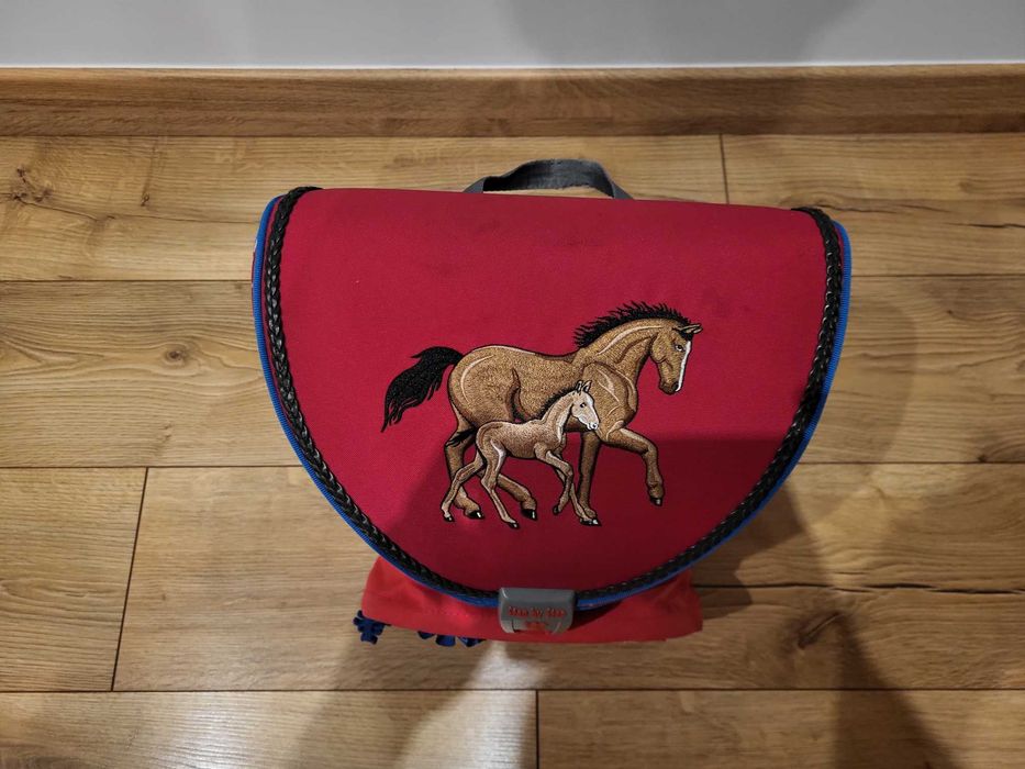 Tornister szkolny jednokomorowy 18L Hama Plecak szkolny Rodzina koni