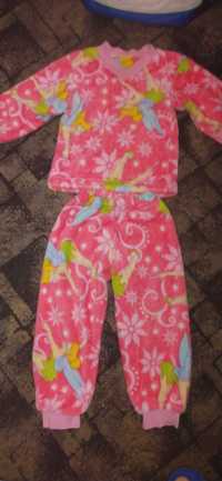 Детская пижама из флиса для девочки, рост 116-122 см.
