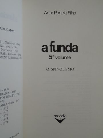 A Funda de Artur Portela Filho - 1ª Edição
