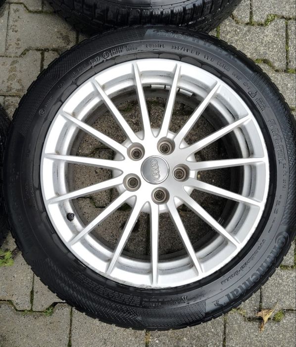 Kola zimowe felgi audi a5 a4 a6 oem 225/50/17 continental