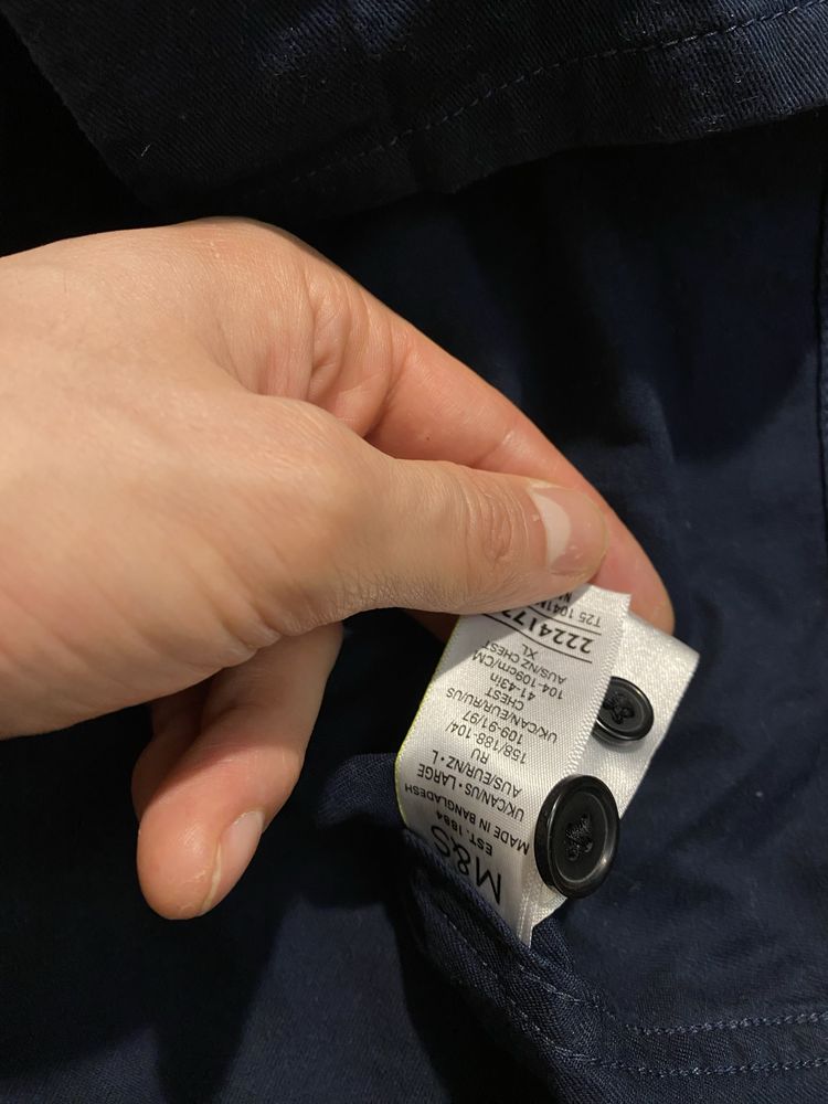 (L) Овершот рубашка ZARA jacket рубашка харик харингтон сорочка