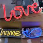 Neon led usb pilhas hello