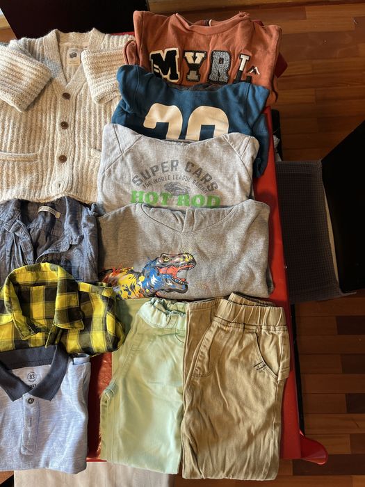 Lote Conjunto 25 peças Roupa Criança 3-4 anos c casaco quente invern