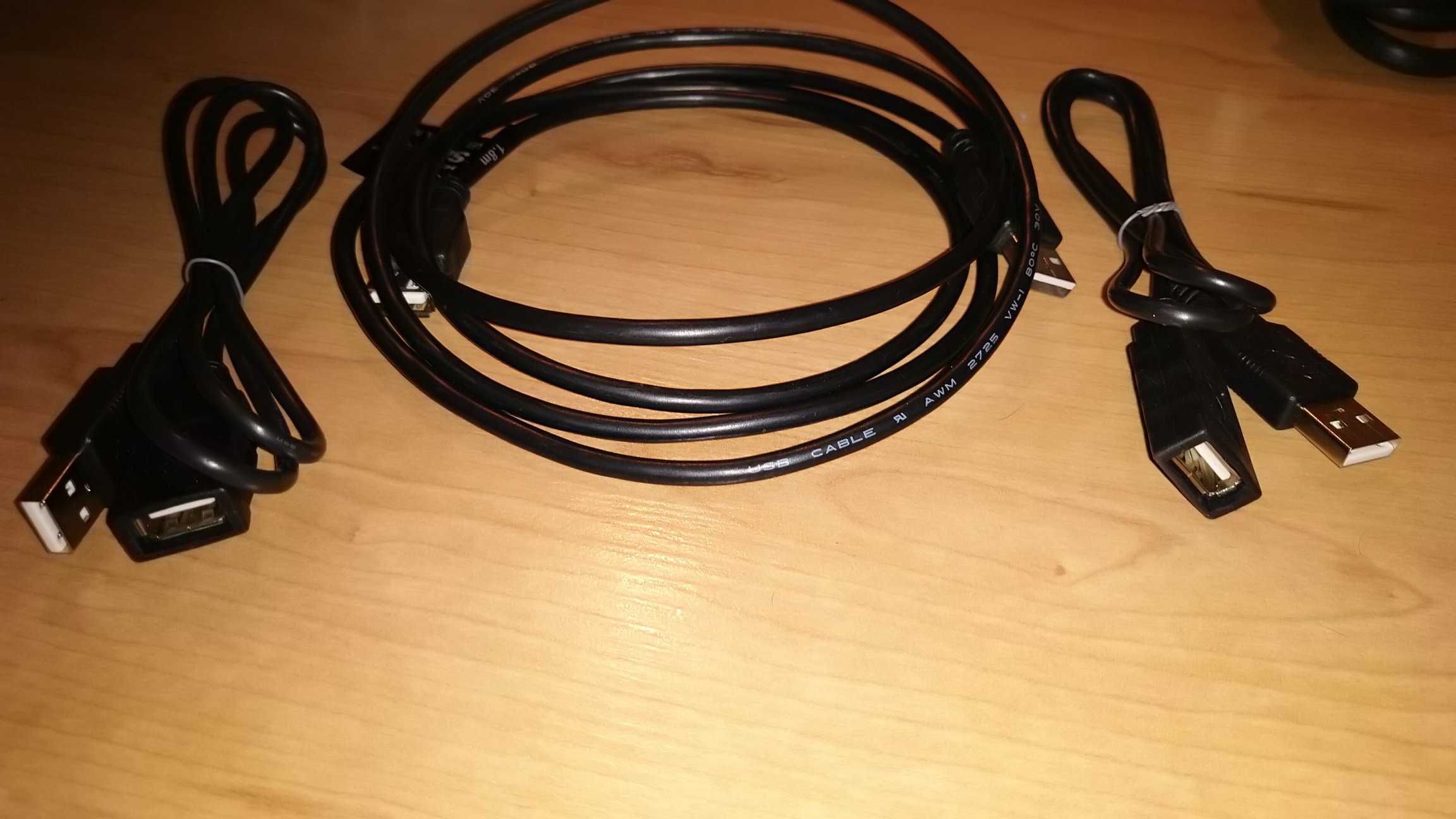 Kabel USB - micro USB / przedłużacz USB, 1.8m - 3m NOWY