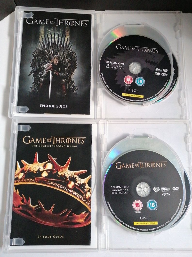 Dvds Temporadas 1 a 6 Completas do Game of Thrones (Guerra dos Tronos)