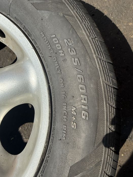 диски з резиною land rover frilander 5/114.3/16резина 235/60/16
