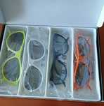 7 pares de óculos 3D LG