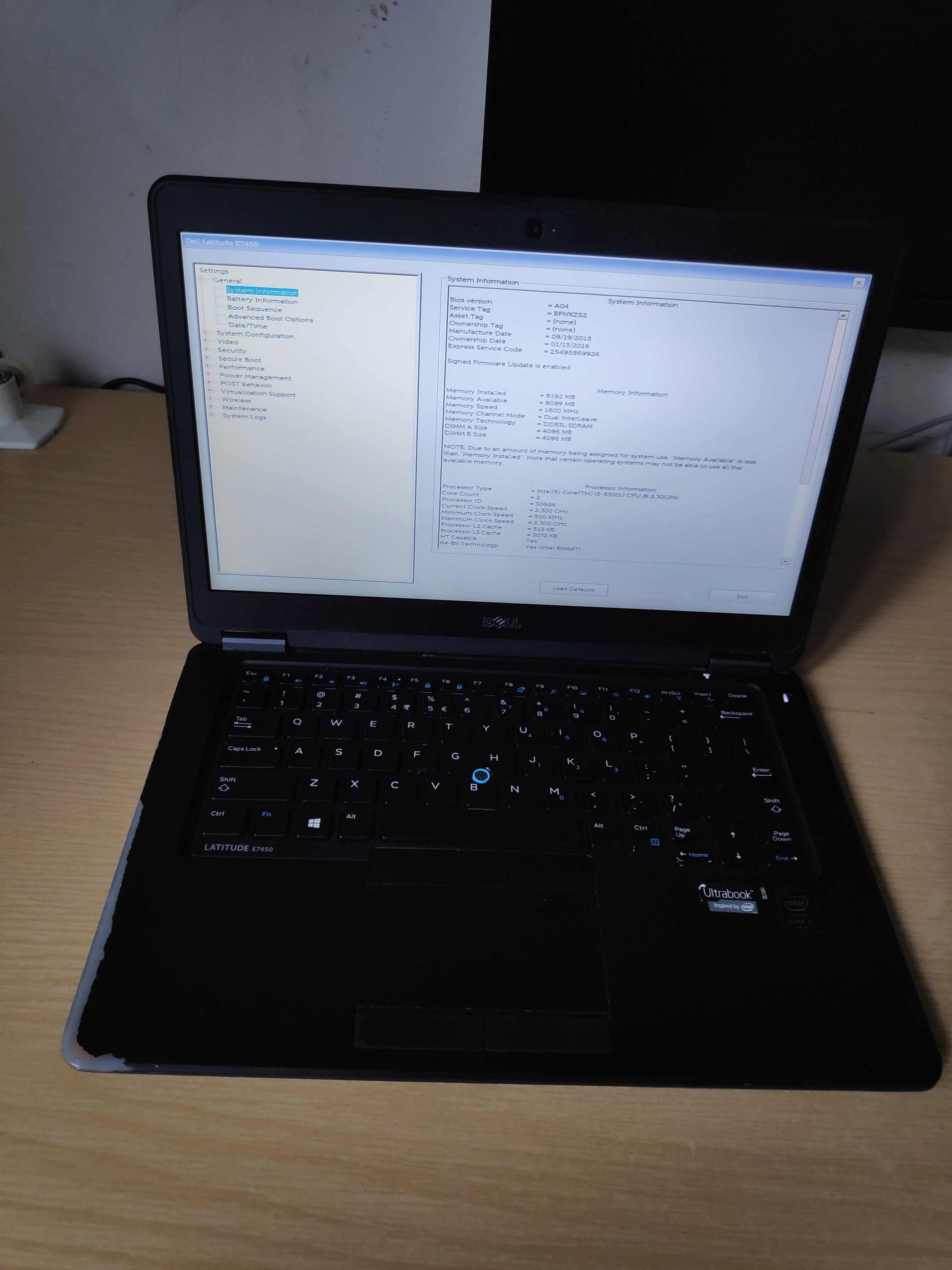 Dell Latitude E7450