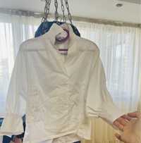 Блузка-рубашка женская белая