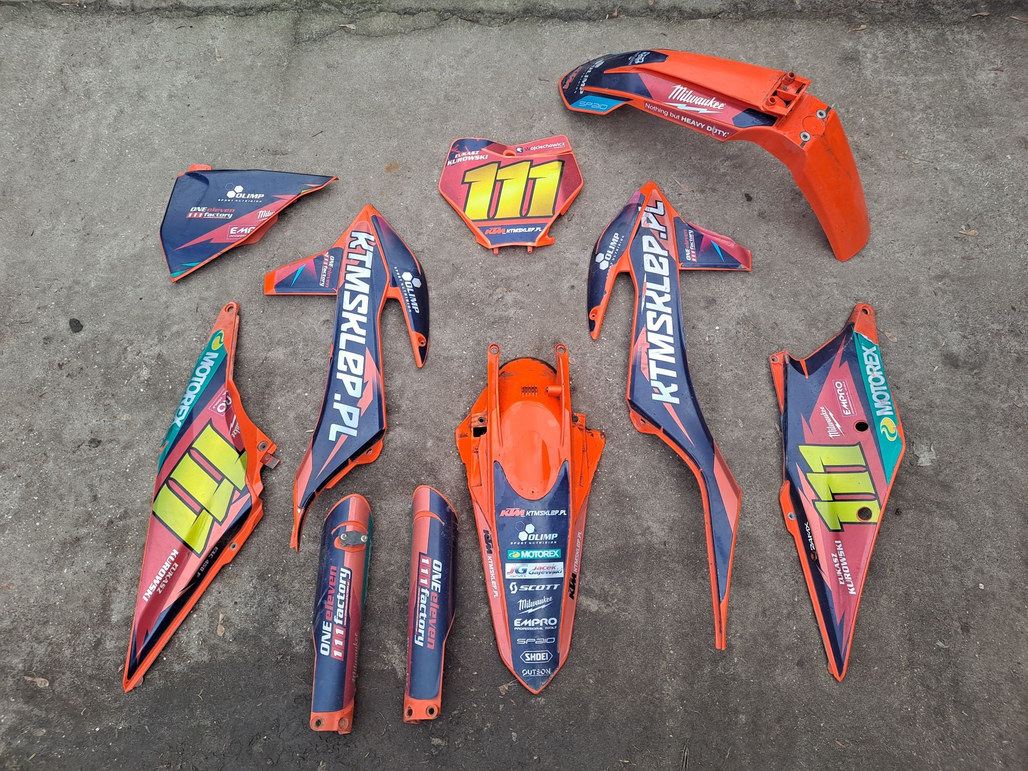 Plastiki ktm (sx,sxf,exc,2t,4t,cross,owiewki)