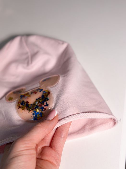 Czapka Reserved dla dziewczynki wiosenna lekka pudrowy róż 10 lat