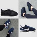 БЕЗ ПЕРЕДОПЛАТ‼️ Жіночі кросівки Nike Cortez Triple Black / blue white