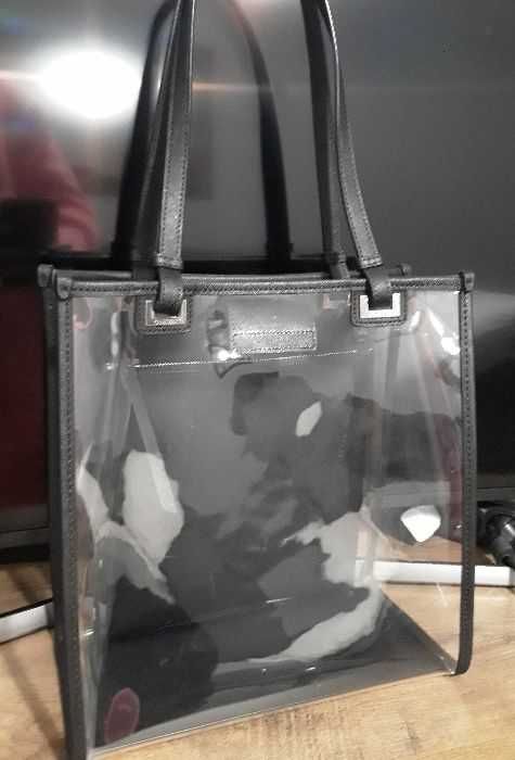 CALVIN KLEIN Torba Torebka Tote Transparentna Przezroczysta Nowoczena