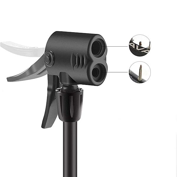 Pompka rowerowa Rockbros podłogowa z manometrem - czarna