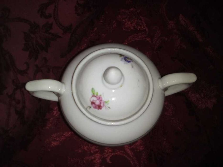 Фарфор сахарница, Барановкий Фз, винтаж 50-е гг