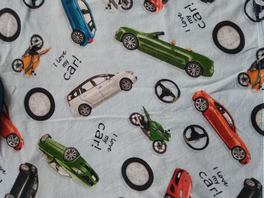 Piżama dwuczęściowa w pojazdy auta motocykle 98