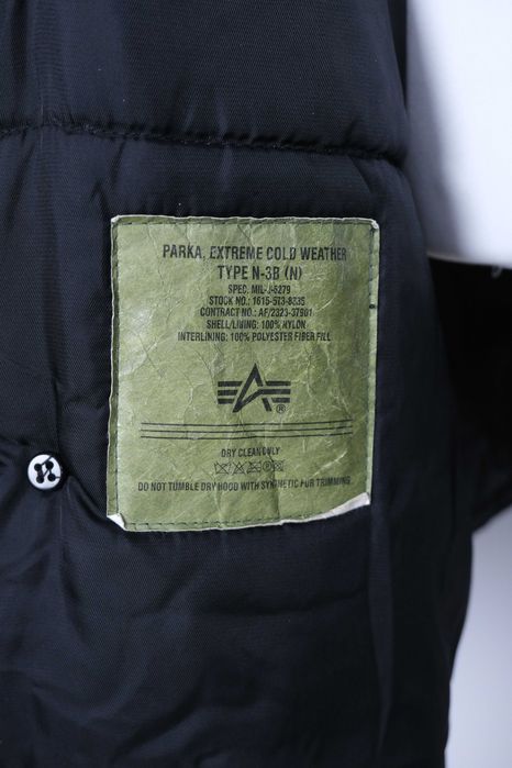 Alpha Industries fleece hooded extreme cold weather alaska parka coat