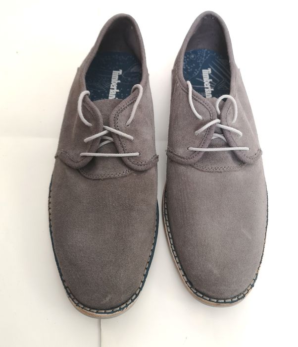 # Eleganckie Szare Skórzane Półbuty Timberland Rozm. 42 #