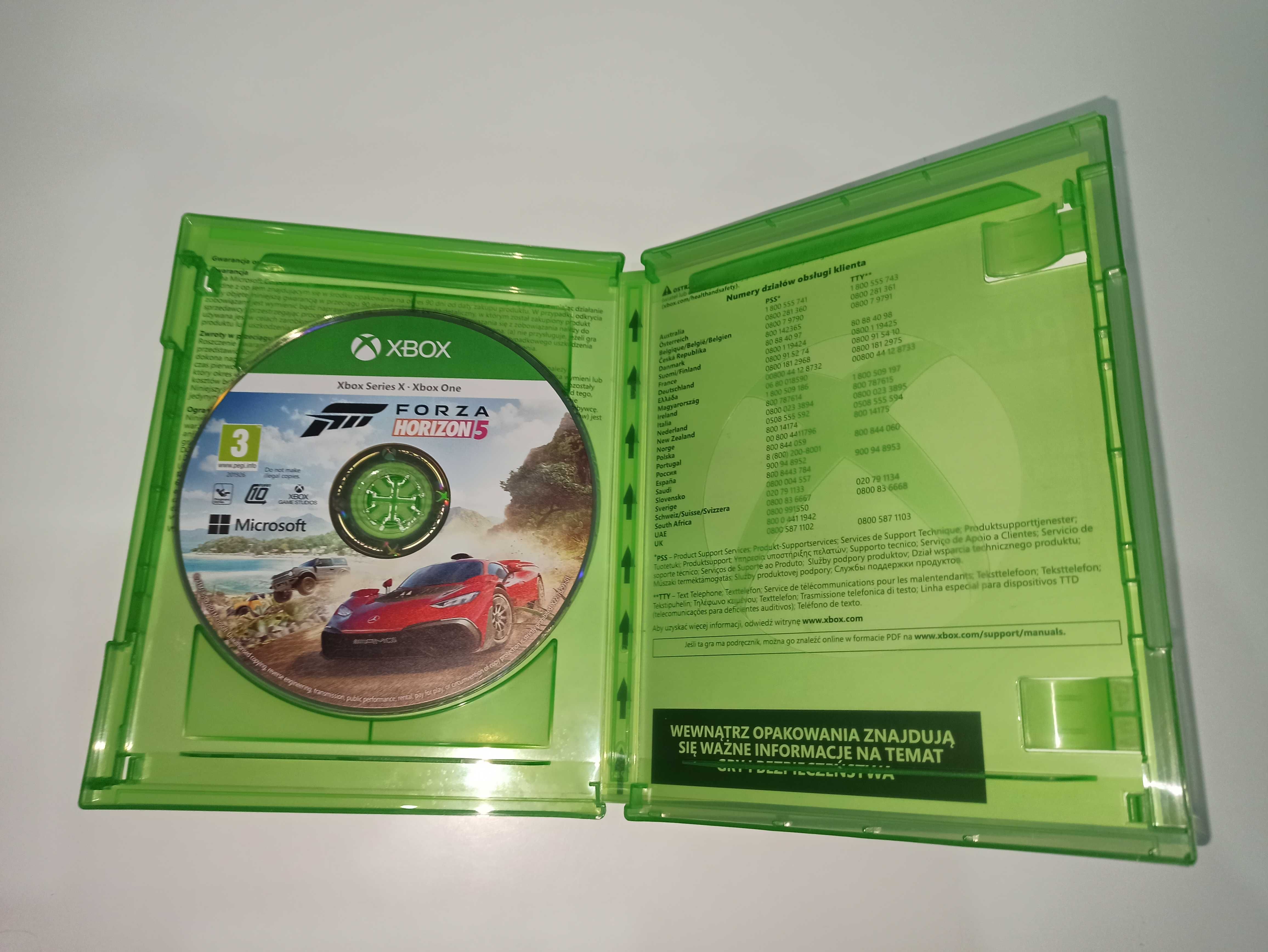 xbox one FORZA HORIZON 5 PL gra po polska, polska okładka