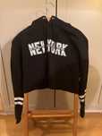 Sweter crop top czarny