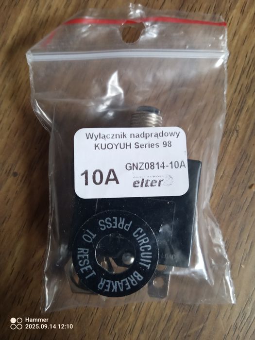 Wyłącznik nadprądowy KUOYUH 98 Series 10A