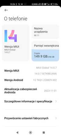 Xiaomi Mi11 5G Flagowy 8/265GB