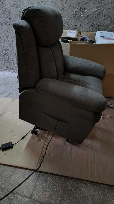 HOMCOM Fotel z funkcją podnoszenia do pozycji stojącej