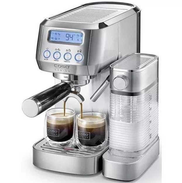 Кофеварка Caso Espresso Gourmet Latte рожковая кофемашина. Кавоварка