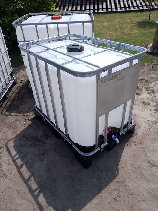 Zbiornik 600l po sokach jak nowy mauzer na wodę po spożywce ibc